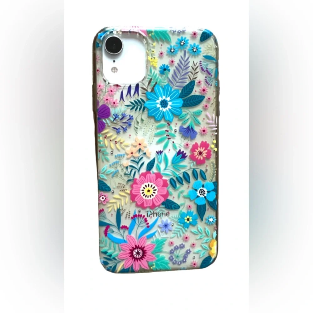 iPhone 10 XR Floral Styles SmartPhone Case Cover With Phone Grip And Stand